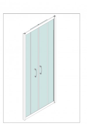 Semi Frameless shower enclosures - A1607. Semi frameless shower enclosures (A1607)
